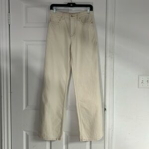 Free People Tinsley Baggy Mid Rise Straight Leg